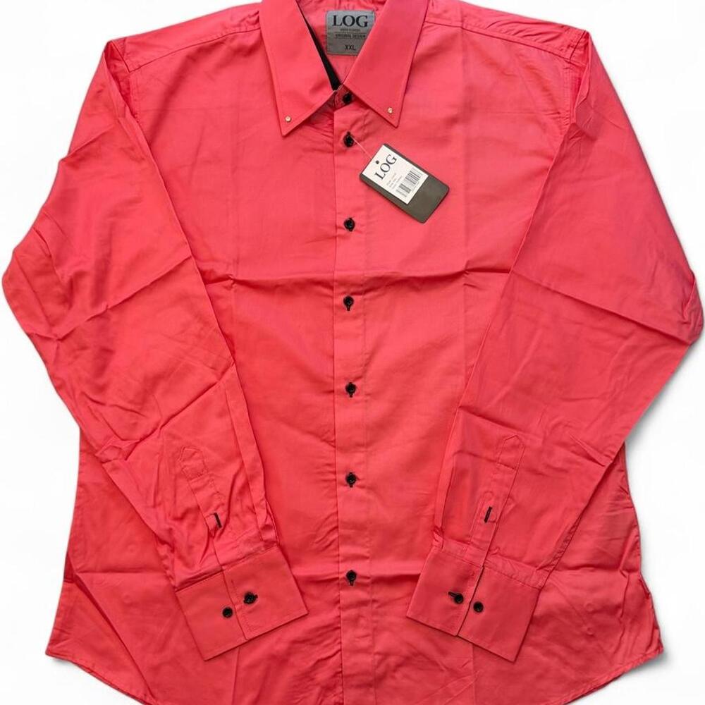 Log Wear Men's coral Long Sleeve Button Down Shirt size XXL brand new with tags